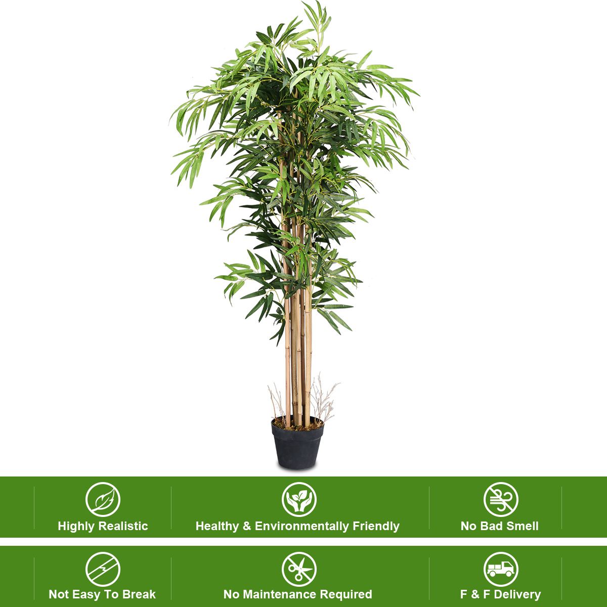 Realistic Artificial 150cm Bamboo Tree for the Home and Office